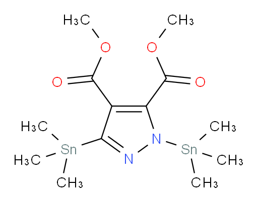 dimethyl 1,3-bis(trimethylstannyl)-1H-pyrazole-4,5-dicarboxylate