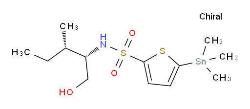 N-((2S,3S)-1-羟基-3-甲基戊-2-基)-5-(三甲基锡基)噻吩-2-磺酰胺