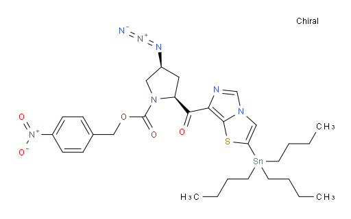 (2S,4S)-4-硝基苄基 4-叠氮基-2-(2-(三丁基锡基)咪唑并[5,1-b]噻唑-7-羰基)吡咯烷-1-甲酸酯