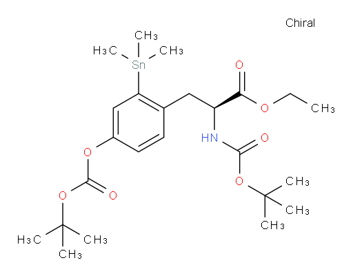 (S)-乙基 2-(BOC-氨基)-3-(4-(BOC-氧基)-2-(三甲基锡基)苯基)丙酸酯