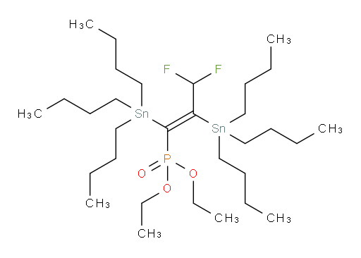 (E)-diethyl (3,3-difluoro-1,2-bis(tributylstannyl)prop-1-en-1-yl)phosphonate