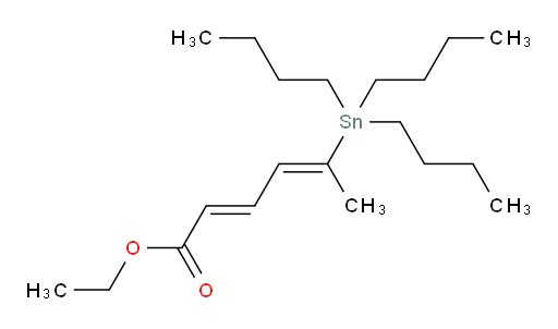(2E,4E)-乙基 5-(三丁基锡基)六-2,4-二烯酸酯