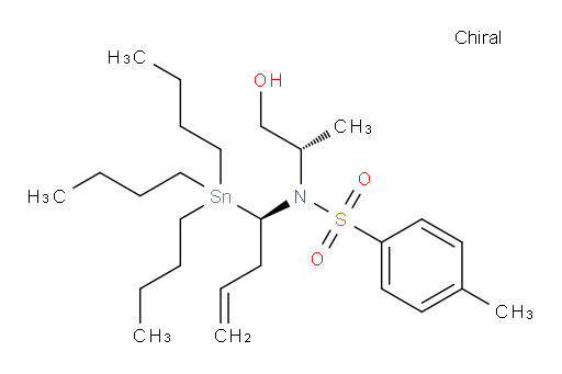 N-((S)-1-hydroxypropan-2-yl)-4-methyl-N-((R)-1-(tributylstannyl)but-3-en-1-yl)benzenesulfonamide