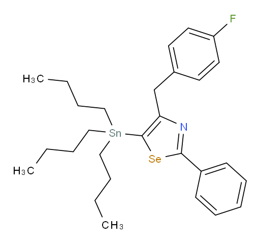 4-(4-氟苄基)-2-苯基-5-(三丁基锡基)-1,3-selen偶氮le