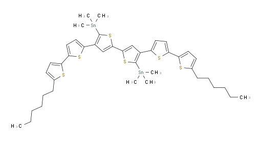 (5,5'''''-dihexyl-[2,2':5',3'':5'',2''':4''',2'''':5'''',2'''''-sexithiophene]-2'',5'''-diyl)bis(trimethylstannane)