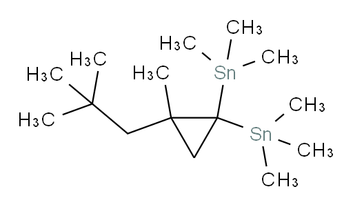 (2-methyl-2-neopentylcyclopropane-1,1-diyl)bis(trimethylstannane)