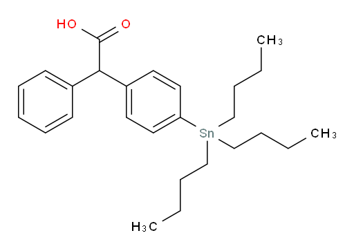 2-phenyl-2-(4-(tributylstannyl)phenyl)acetic acid