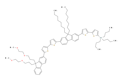 (5'-(7-(5'-(9,9-bis(3-(2-methoxyethoxy)propyl)-9H-fluoren-2-yl)-[2,2'-bithiophen]-5-yl)-9,9-dioctyl-9H-fluoren-2-yl)-[2,2'-bithiophen]-5-yl)tributylstannane