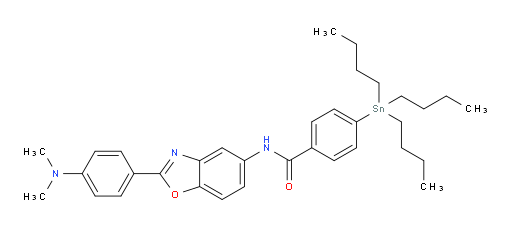 N-(2-(4-(dimethylamino)phenyl)benzo[d]oxazol-5-yl)-4-(tributylstannyl)benzamide