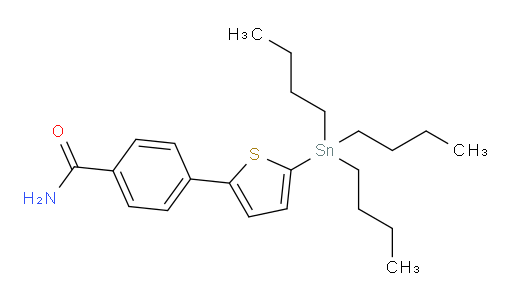 4-(5-(tributylstannyl)thiophen-2-yl)benzamide