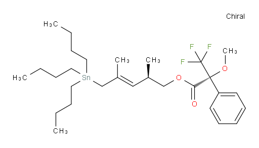 (R)-(R,E)-2,4-dimethyl-5-(tributylstannyl)pent-3-en-1-yl 3,3,3-trifluoro-2-methoxy-2-phenylpropanoate