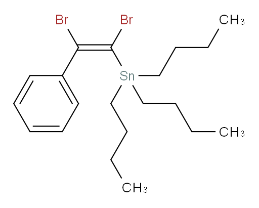 (E)-tributyl(1,2-dibromo-2-phenylvinyl)stannane
