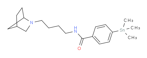 N-(4-(2-azabicyclo[2.2.1]heptan-2-yl)butyl)-4-(trimethylstannyl)benzamide