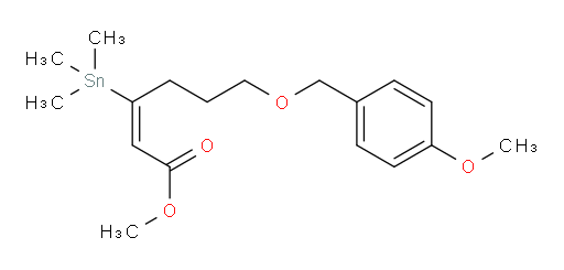 (E)-methyl 6-((4-methoxybenzyl)oxy)-3-(trimethylstannyl)hex-2-enoate