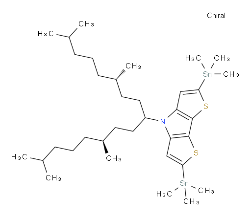 4-((6S,12S)-2,6,12,16-tetramethylheptadecan-9-yl)-2,6-bis(trimethylstannyl)-4H-dithieno[3,2-b:2',3'-d]pyrrole
