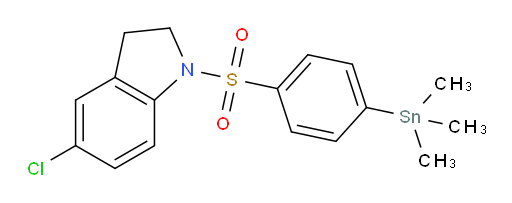 5-chloro-1-((4-(trimethylstannyl)phenyl)sulfonyl)indoline