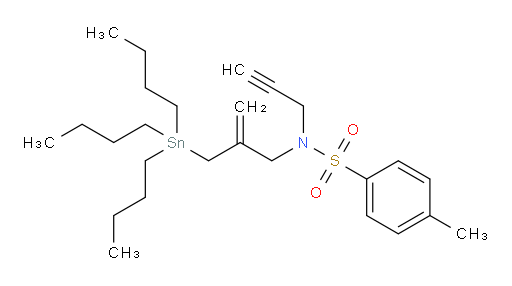 4-methyl-N-(prop-2-yn-1-yl)-N-(2-((tributylstannyl)methyl)allyl)benzenesulfonamide