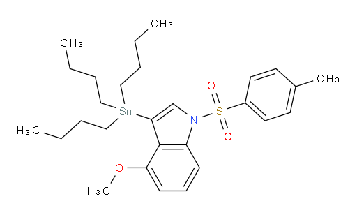 4-methoxy-1-tosyl-3-(tributylstannyl)-1H-indole