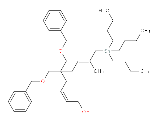 (2Z,7E)-5,5-bis((benzyloxy)methyl)-8-methyl-9-(tributylstannyl)nona-2,7-dien-1-ol