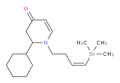 (Z)-2-cyclohexyl-1-(4-(trimethylstannyl)but-3-en-1-yl)-2,3-dihydropyridin-4(1H)-one
