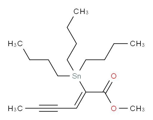 (Z)-methyl 2-(tributylstannyl)hex-2-en-4-ynoate