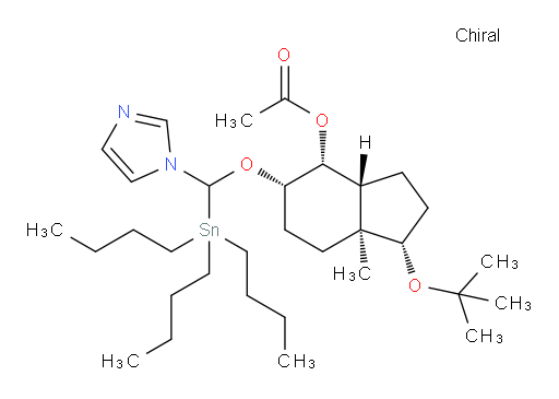 (1S,3aR,4R,5S,7aS)-5-((1H-imidazol-1-yl)(tributylstannyl)methoxy)-1-(tert-butoxy)-7a-methyloctahydro-1H-inden-4-yl acetate