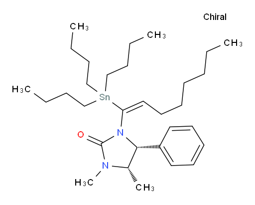 (4R,5S)-1,5-dimethyl-4-phenyl-3-((E)-1-(tributylstannyl)oct-1-en-1-yl)imidazolidin-2-one