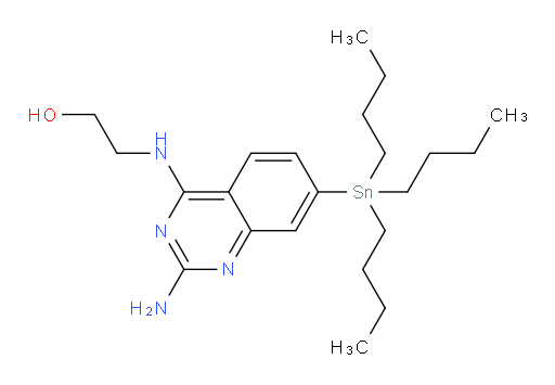 2-((2-amino-7-(tributylstannyl)quinazolin-4-yl)amino)ethanol