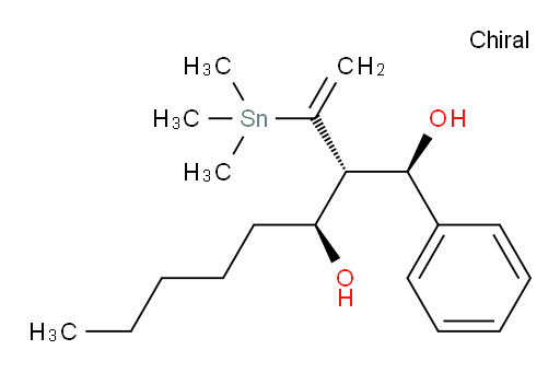 (1R,2S,3S)-1-phenyl-2-(1-(trimethylstannyl)vinyl)octane-1,3-diol