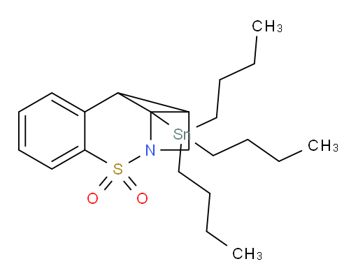 1a-(tributylstannyl)-1a,7b-dihydro-1H-1,2-methanobenzo[e]cyclopropa[c][1,2]thiazine 3,3-dioxide