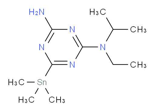 N2-ethyl-N2-isopropyl-6-(trimethylstannyl)-1,3,5-triazine-2,4-diamine