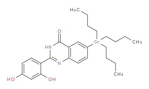 2-(2,4-dihydroxyphenyl)-6-(tributylstannyl)quinazolin-4(3H)-one