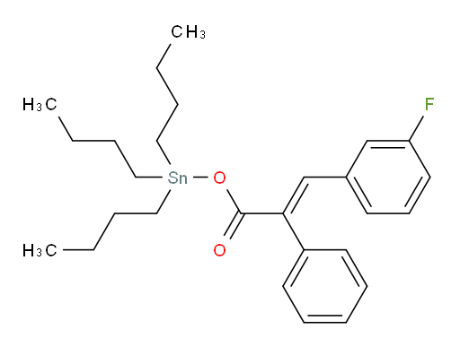 (E)-tributylstannyl 3-(3-fluorophenyl)-2-phenylacrylate