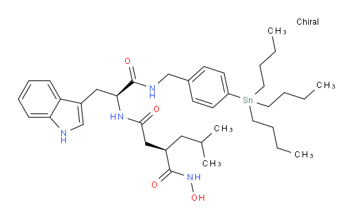 (R)-N4-((S)-3-(1H-indol-3-yl)-1-oxo-1-((4-(tributylstannyl)benzyl)amino)propan-2-yl)-N1-hydroxy-2-isobutylsuccinamide