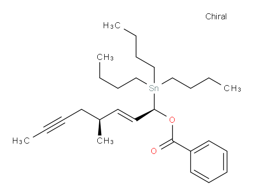 (1R,4S,E)-4-methyl-1-(tributylstannyl)oct-2-en-6-yn-1-yl benzoate