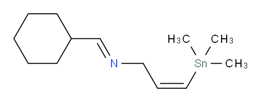 (2Z,NE)-N-(cyclohexylmethylene)-3-(trimethylstannyl)prop-2-en-1-amine
