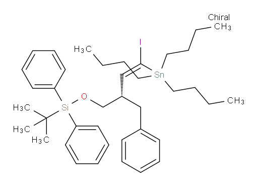 (S,E)-((2-benzyl-4-iodo-4-(tributylstannyl)but-3-en-1-yl)oxy)(tert-butyl)diphenylsilane