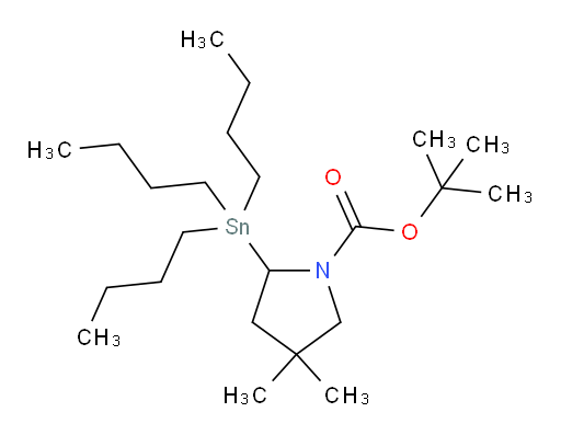 tert-butyl 4,4-dimethyl-2-(tributylstannyl)pyrrolidine-1-carboxylate