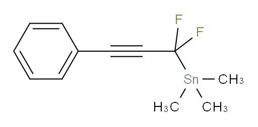 (1,1-difluoro-3-phenylprop-2-yn-1-yl)trimethylstannane