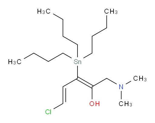(2E,4E)-5-氯-1-(二甲胺基)-3-(三丁基锡基)戊-2,4-二烯-2-醇