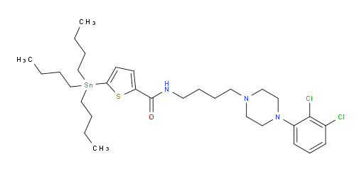 N-(4-(4-(2,3-dichlorophenyl)piperazin-1-yl)butyl)-5-(tributylstannyl)thiophene-2-carboxamide
