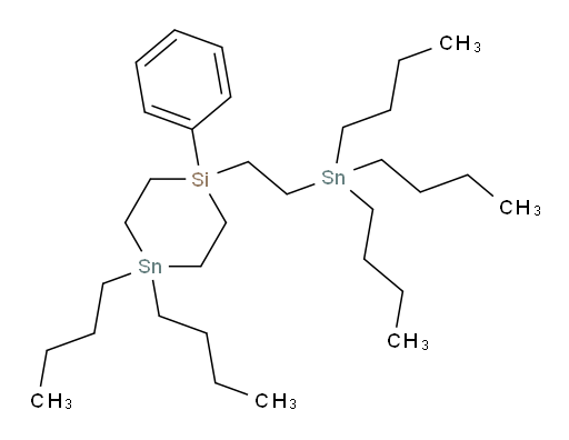 4,4-dibutyl-1-phenyl-1-(2-(tributylstannyl)ethyl)-1,4-silastanninane