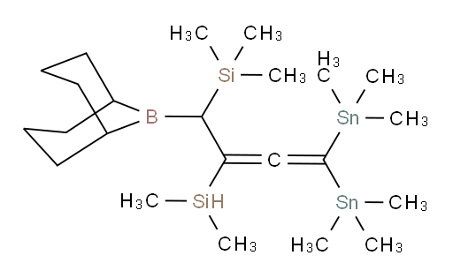 (1-(9-bora双环[3.3.1]壬-9-基)-2-(二甲基硅烷基)-4,4-双(三甲基锡基)丁-2,3-二烯-1-基)三甲基硅烷