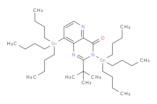 2-(tert-butyl)-3,8-bis(tributylstannyl)pyrido[3,2-d]pyrimidin-4(3H)-one
