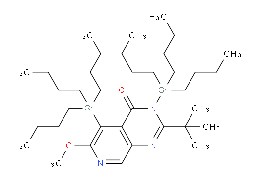 2-(tert-butyl)-6-methoxy-3,5-bis(tributylstannyl)pyrido[3,4-d]pyrimidin-4(3H)-one