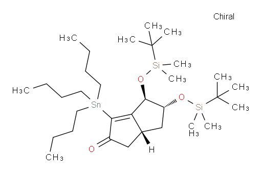 (4R,5R,6aR)-4,5-双((叔丁基二甲基sil氧基))-3-(三丁基锡基)-4,5,6,6a-四氢五len-2(1H)-酮