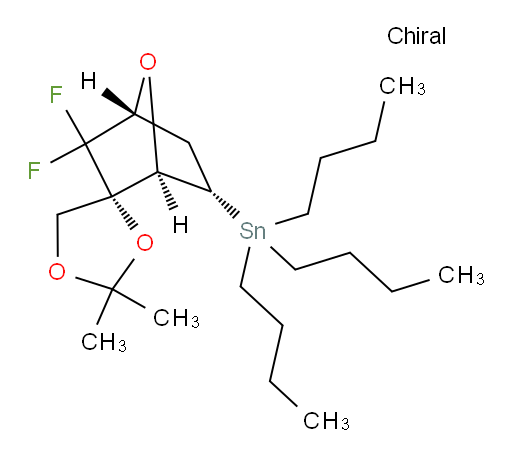 三丁基((1R,2S,4R,6S)-3,3-二氟-2',2'-二甲基-7-氧杂螺[双环[2.2.1]庚烷-2,4'-[1,3]二氧杂环戊烯an]-6-基)锡烷