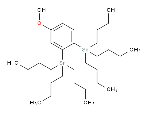 (4-甲氧基-1,2-苯基ene)双(三丁基锡烷)