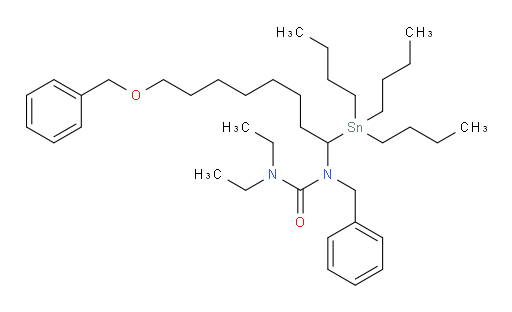1-苄基-1-(8-(苄氧基)-1-(三丁基锡基)辛基)-3,3-二乙基脲