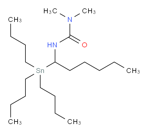 1,1-dimethyl-3-(1-(tributylstannyl)hexyl)urea